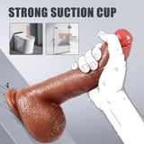 Thrusting Dildo Vibrator Sex Toys for Women - 8.7 Inch Realistic Dildo with 7 Thrusting Wriggling - AVYXO