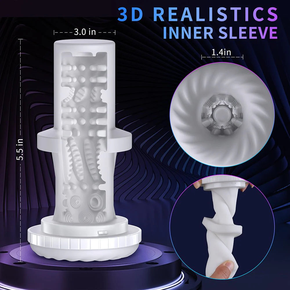 PreviousNext Automatic Male Masturbator,Male Sex Toys with 7 Thrusting & Vibration Modes Electric Pocket Pussy - AVYXO