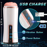 PreviousNext Automatic Male Masturbator Cup - Hands Free Masturbators Stroker with 10 Vibrating Modes Male Pleasure Blowjob Machine - AVYXO