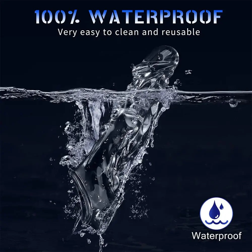 Reusable Penis Sleeve with 3.6 Inch Vibrating Ring - AVYXO