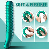 Clear G-spot Dildo: 9.25 Inch Pleasure Wand with Massage Beads Texture - AVYXO