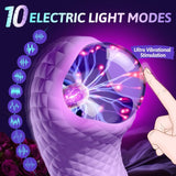 Electric Pulse Vibrator Wand - 10 Modes for G-Spot, Clitoral, Nipple, Anal Stimulation, Magic Wand Small Vibrators for Women Pleasur - AVYXO