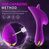 Clitoral Vibrator Rose Toy for Women & Couples,G-Spot Massager with 10 Tongue Licking Vibration Modes - AVYXO
