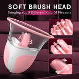 Nipple Sex Toys for Women,Nipple Toy Manual Sucking Stimulator Massager with 10 Vibrator Rotation Modes, 3 Brush Heads Nipple Clamps Adult Sex Toys - AVYXO