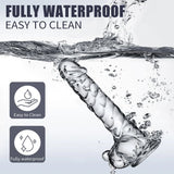 8.2 Inch Clear Dildo Sex Toys - Soft Realistic Dildos with Suction Cup Monster Dildo - AVYXO