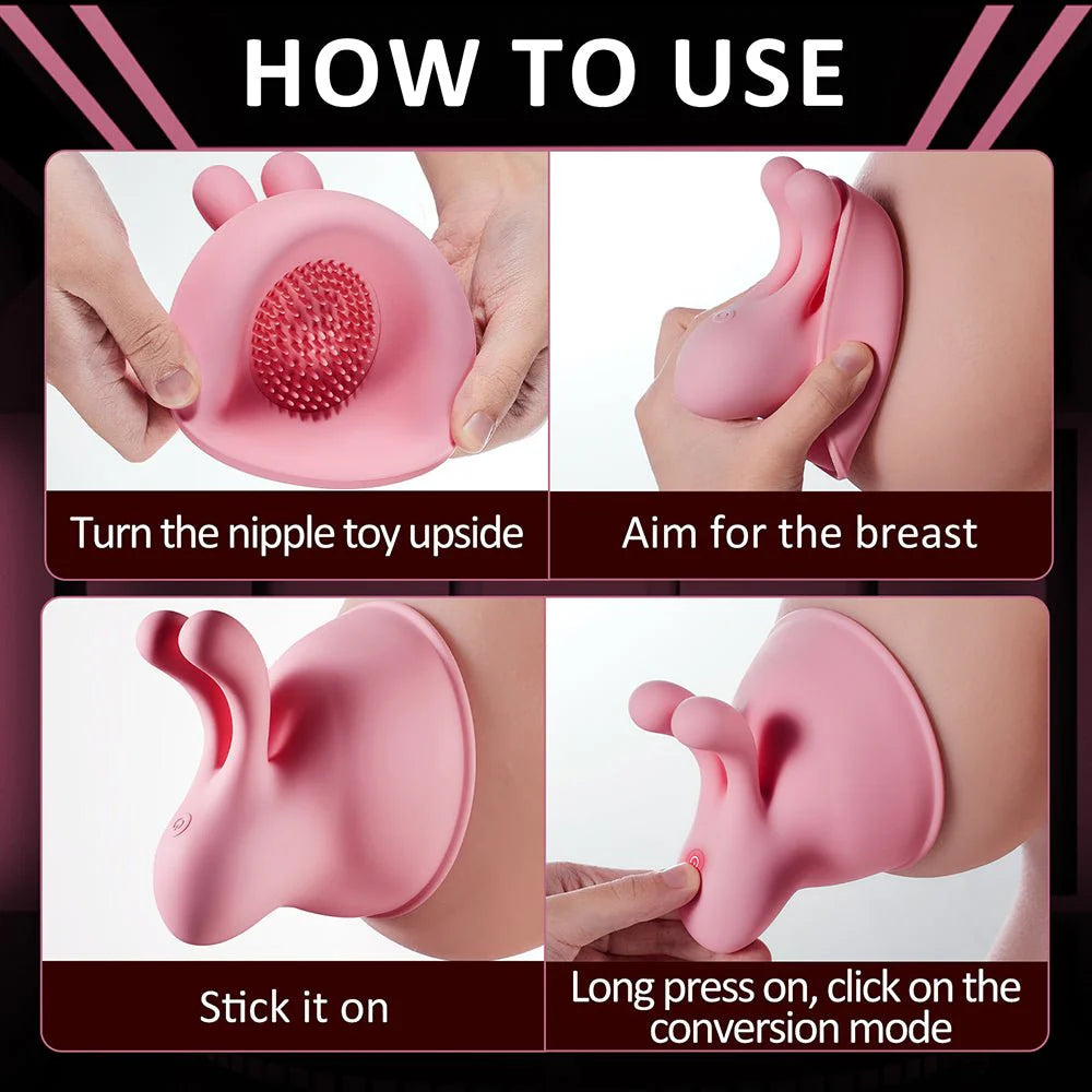 Experience Ultimate Pleasure: Wireless Nipple Vibrator with 10 Speed Modes! - AVYXO