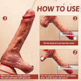 Dildo Vibrating Dildo - 7.9 Inch Soft Silicone Anal Dildo with 8 Vibration Modes Strong Suction Cup - AVYXO