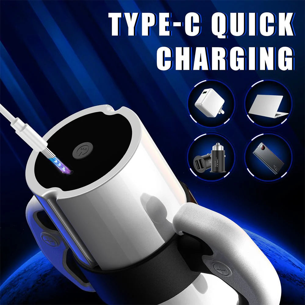 Automatic Male Masturbator - Male Sex Toy Stroker with 9 Thrusting & Vibrating Modes Blow job Toy - AVYXO