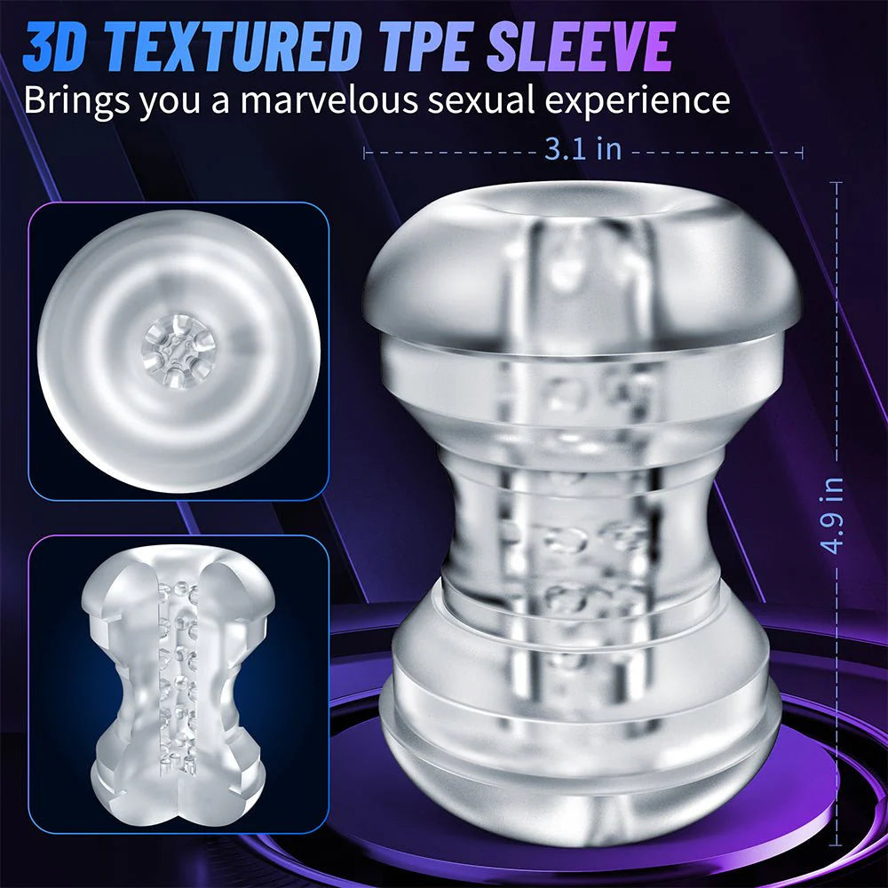 Male Masturbator Men Sex Toys - Male Masturbators with 4 Suction & 10 Vibration Modes, Sucking Male Masturbation Cup - AVYXO