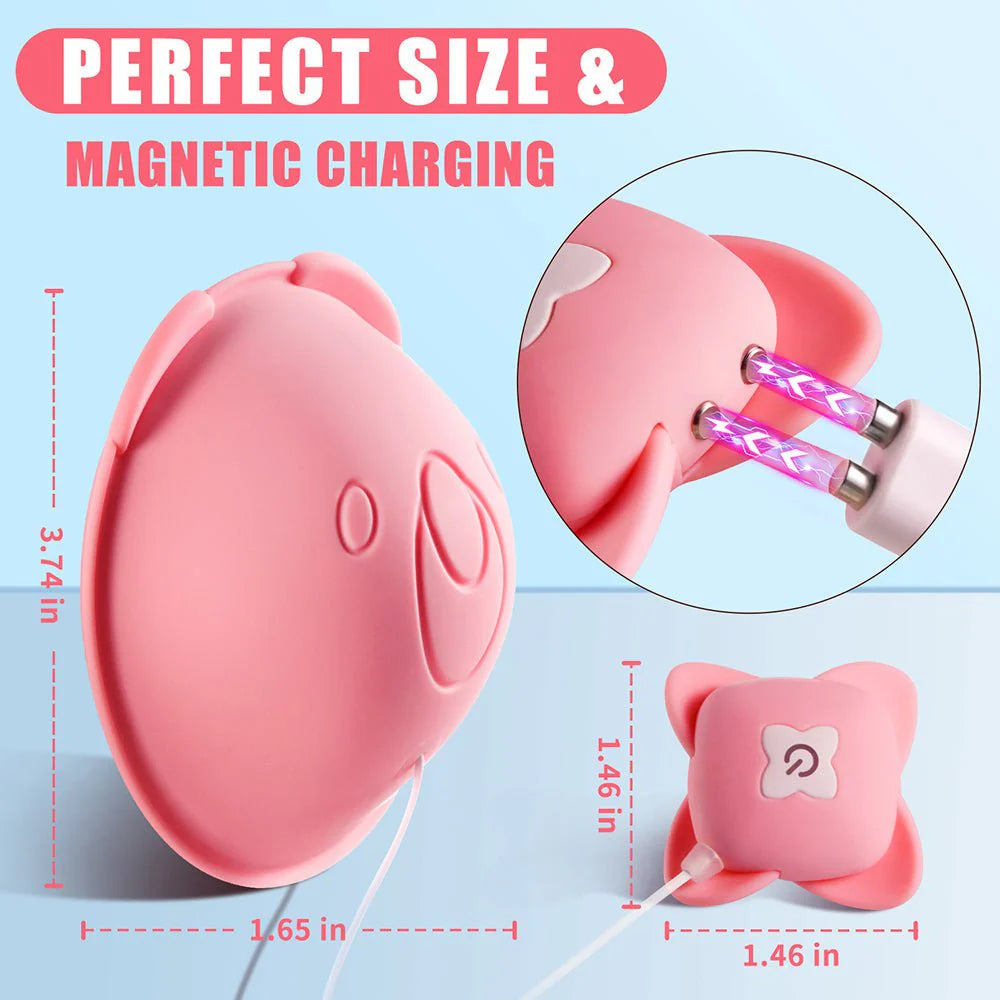 Vibrator Nipple Sex Toys for Women - Vibrating Nipple Clamps with 10 Powerful Vibration Modes Sucking Stimulator Massager - AVYXO