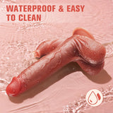 Realistic Vibrating Squirting Dildo for Women - 8.9 inch Ejaculating Dildos Vibrator with 7 Vibration 7 Licking Modes for Clitoral G Spot Stimulation - AVYXO