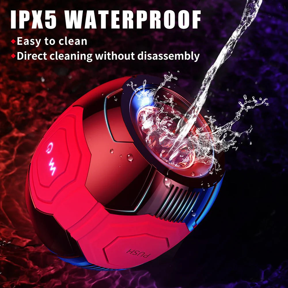 Male Masturbator Sex Toys for Men - Squeezable Penis Training Vibrator with 10 Vibration Modes Pocket Pussys - AVYXO