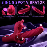 Premium 3-in-1 Rabbit Vibrator - Explore 10 Thrusting, 10 Flapping, and 10 Vibration Modes for Ultimate Women and Couples Pleasure - AVYXO
