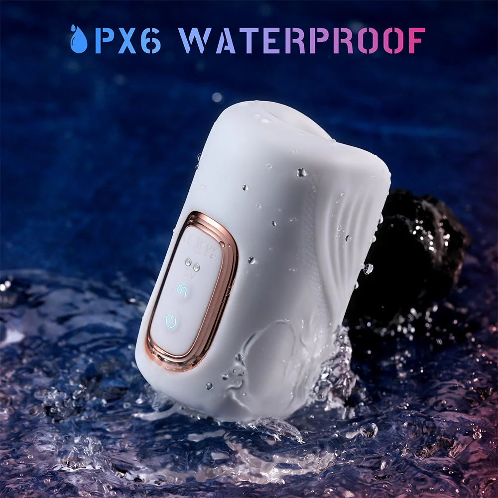 Automatic Male Masturbators Sex Toy - Male Sex Toys for Penis Stroker with 10 Tapping & 10 Vibrating Modes - AVYXO