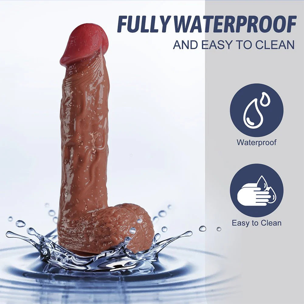 Realistic Squirting Dildo Ejaculating Penis for Beginners with Strong Suction Cup for Hands-Free Play - AVYXO