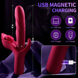 Premium 3-in-1 Rabbit Vibrator - Explore 10 Thrusting, 10 Flapping, and 10 Vibration Modes for Ultimate Women and Couples Pleasure - AVYXO