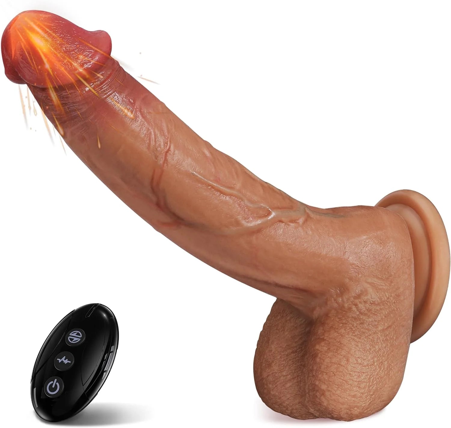 Intense Pleasure: Thrusting Dildo Vibrator with 5 Thrusting Modes - AVYXO