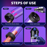 Upgraded Automatic Penis Pump LED Display Dick Vacuum Pump for ED Penis Extension Enlargement Trainer - AVYXO