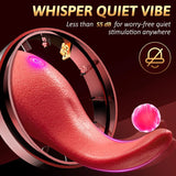 Upgraded G Spot Vibrator with 10 Tongue Licking Modes & Waterproof Design - AVYXO