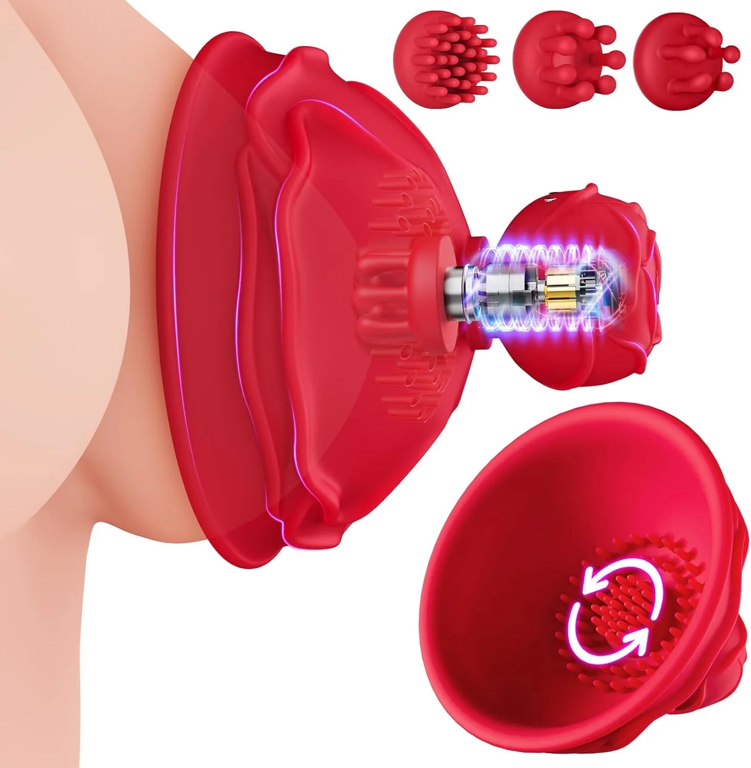 Discover the pleasure of our Rose Sex Toy Sucking Stimulator. Wireless, with 10 powerful vibration and rotation modes - AVYXO