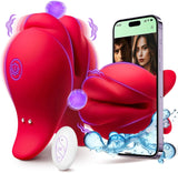 Vibrator Sex Toys Nipple Toys for Women - 2 in 1 Nipple Clamps Clitoral Stimulator with 10 Vibrating Mode, Remote Control Adult Toys for Women - AVYXO