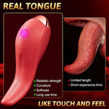 Upgraded G Spot Vibrator with 10 Tongue Licking Modes & Waterproof Design - AVYXO