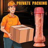 Remote Control Thrusting Dildo Vibrator - Suction Cup Dildo with 10 Thrusting & 3 Vibrating Modes, Soft Silicone Adult Sex Toy for Women and Couples - AVYXO