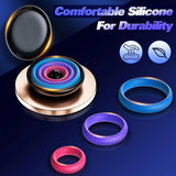 Silicone Cock Rings - Multi-Coloured Erection Enhancers Set - AVYXO