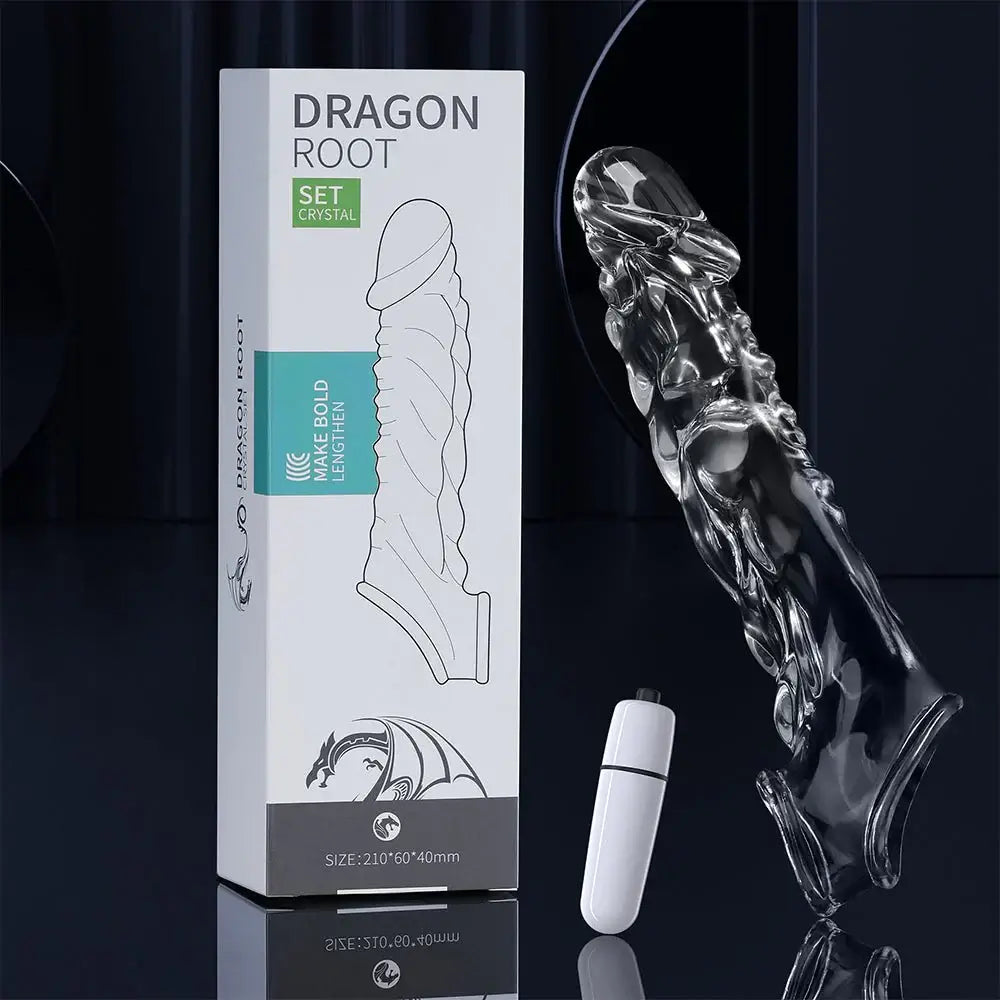 Reusable Penis Sleeve with 3.6 Inch Vibrating Ring - AVYXO