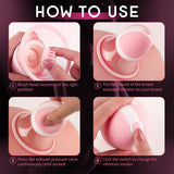 Nipple Sex Toys for Women,Nipple Toy Manual Sucking Stimulator Massager with 10 Vibrator Rotation Modes, 3 Brush Heads Nipple Clamps Adult Sex Toys - AVYXO