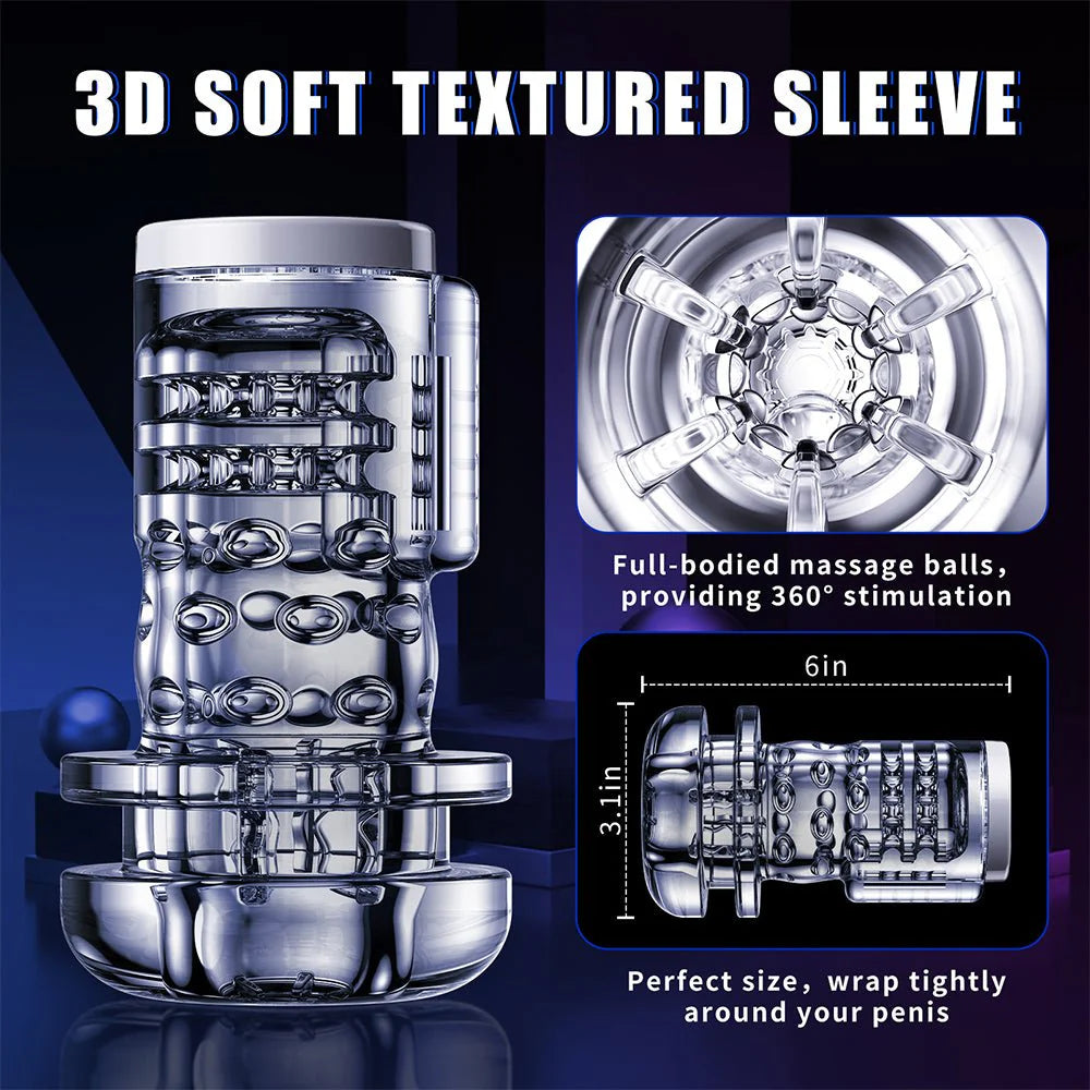 Automatic Male Masturbator - Male Sex Toy Stroker with 9 Thrusting & Vibrating Modes Blow job Toy - AVYXO