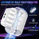 Male Masturbator Men Sex Toys - Male Masturbators with 4 Suction & 10 Vibration Modes, Sucking Male Masturbation Cup - AVYXO
