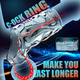 Penis Sleeve Cock Sleeve Sex Toys - 2 in 1 Clear Penis Ring Extender with Vibrator - AVYXO