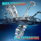 Penis Sleeve Cock Sleeve Sex Toys - 2 in 1 Clear Penis Ring Extender with Vibrator - AVYXO