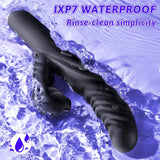 Thrusting Vibrator Dildo Sex Toy - G Spot Clitoral Vibrator with 16 Modes, 8 Thrusting & 8 Slap Vibrators, Clit Stimulator Rabbit Vibrator, Anal Sex Toy for Women & Couples - AVYXO