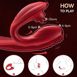 Remote Control Vibrator,Sex Toys for Couples with 10 Licking and Vibration Modes,Female Clitoris G-Spot Vibrating Stimulator - AVYXO