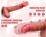 Realistic Dildo Thrusting Vibrator with 5 Thrusting Modes 9.5 Inch Vibrating G Spot Dildos Adult Sex Toys for Women with Strong Suction Cup - AVYXO