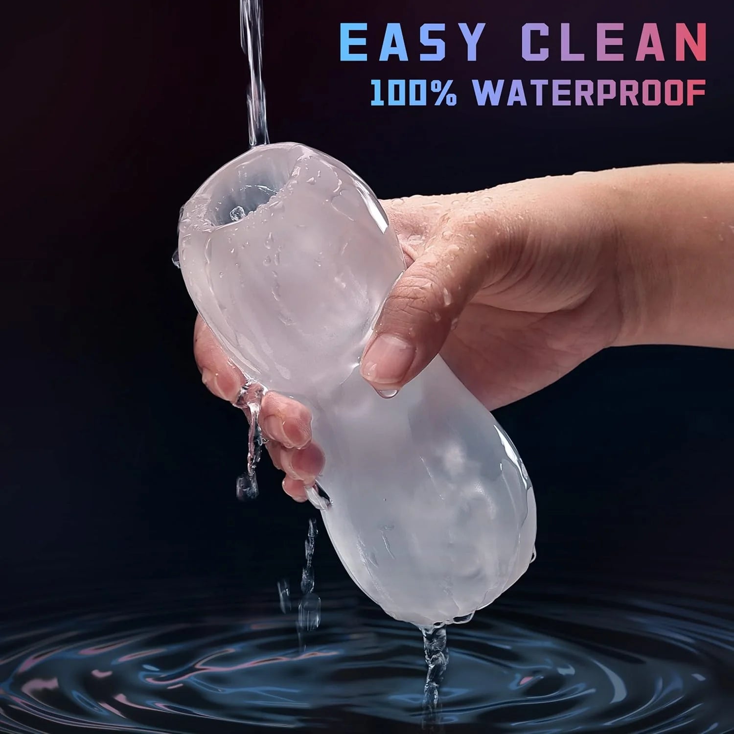 Dual-Orifice Male Masturbator - Super Elastic TPE Sleeve - AVYXO