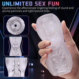 Dual-Orifice Male Masturbator - Super Elastic TPE Sleeve - AVYXO