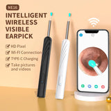 WiFi Link NE16 Hard Visual Ear Digging Spoon Ear Digging Spoon Wireless Cleaning Endoscope High Definition Ear Collecting Tool - AVYXO
