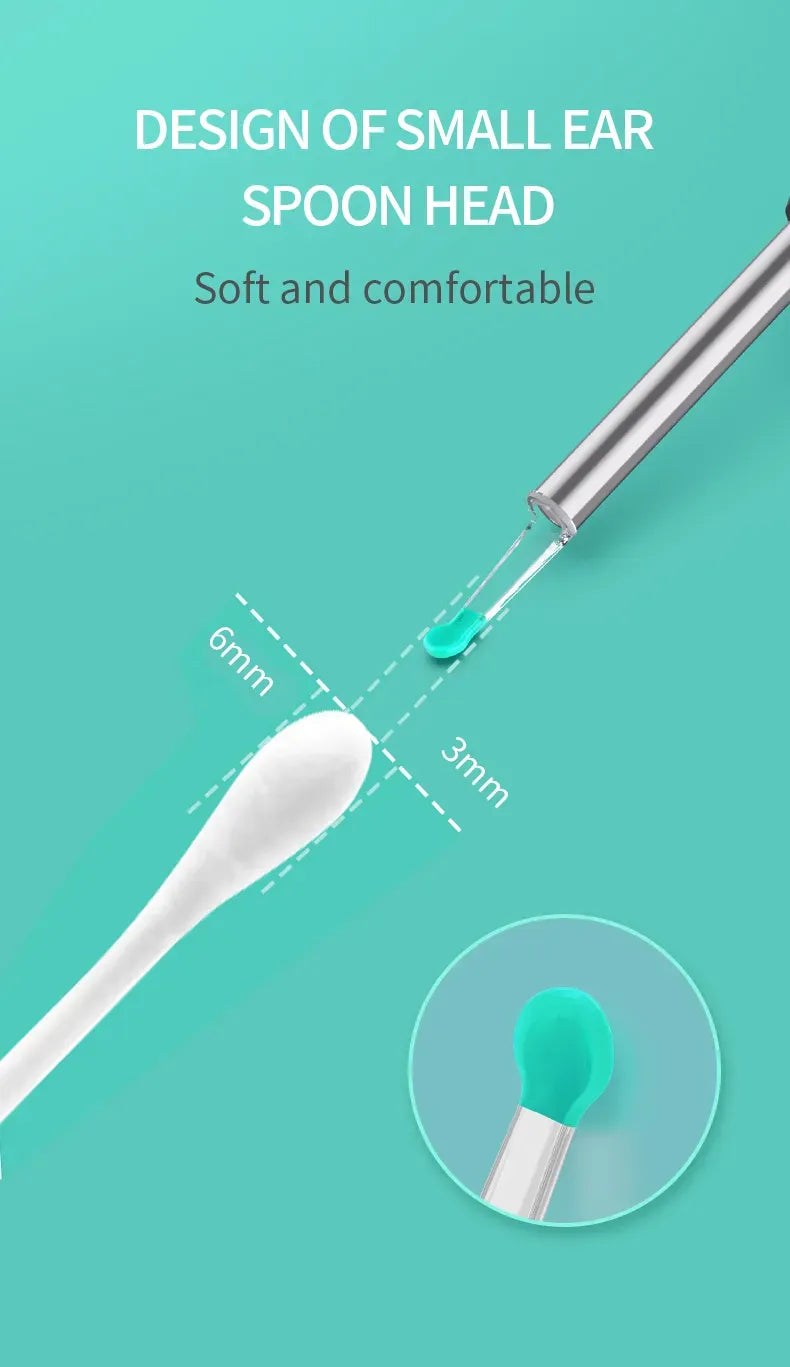 WiFi Link NE16 Hard Visual Ear Digging Spoon Ear Digging Spoon Wireless Cleaning Endoscope High Definition Ear Collecting Tool - AVYXO