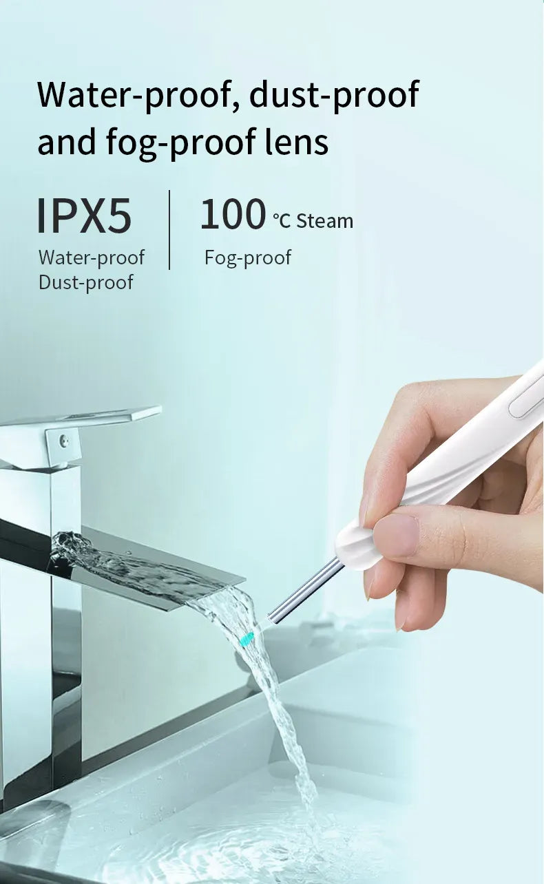 WiFi Link NE16 Hard Visual Ear Digging Spoon Ear Digging Spoon Wireless Cleaning Endoscope High Definition Ear Collecting Tool - AVYXO