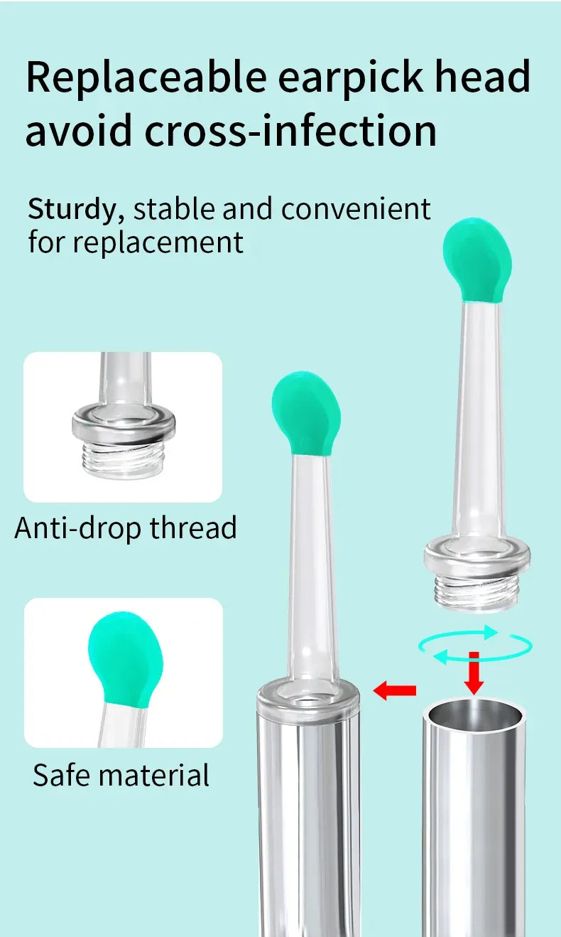 WiFi Link NE16 Hard Visual Ear Digging Spoon Ear Digging Spoon Wireless Cleaning Endoscope High Definition Ear Collecting Tool - AVYXO