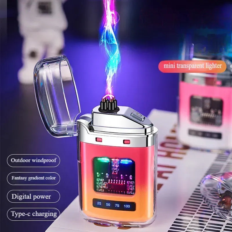 Transparent shell outdoor waterproof electronic pulse power display lighte - AVYXO