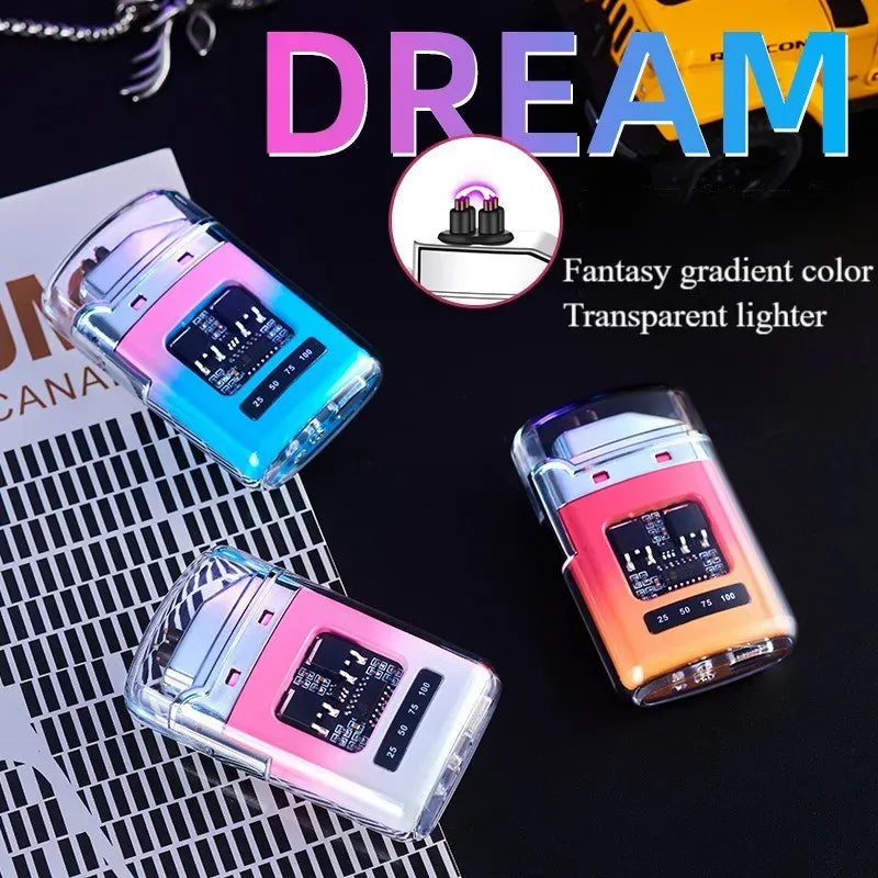 Transparent shell outdoor waterproof electronic pulse power display lighte - AVYXO