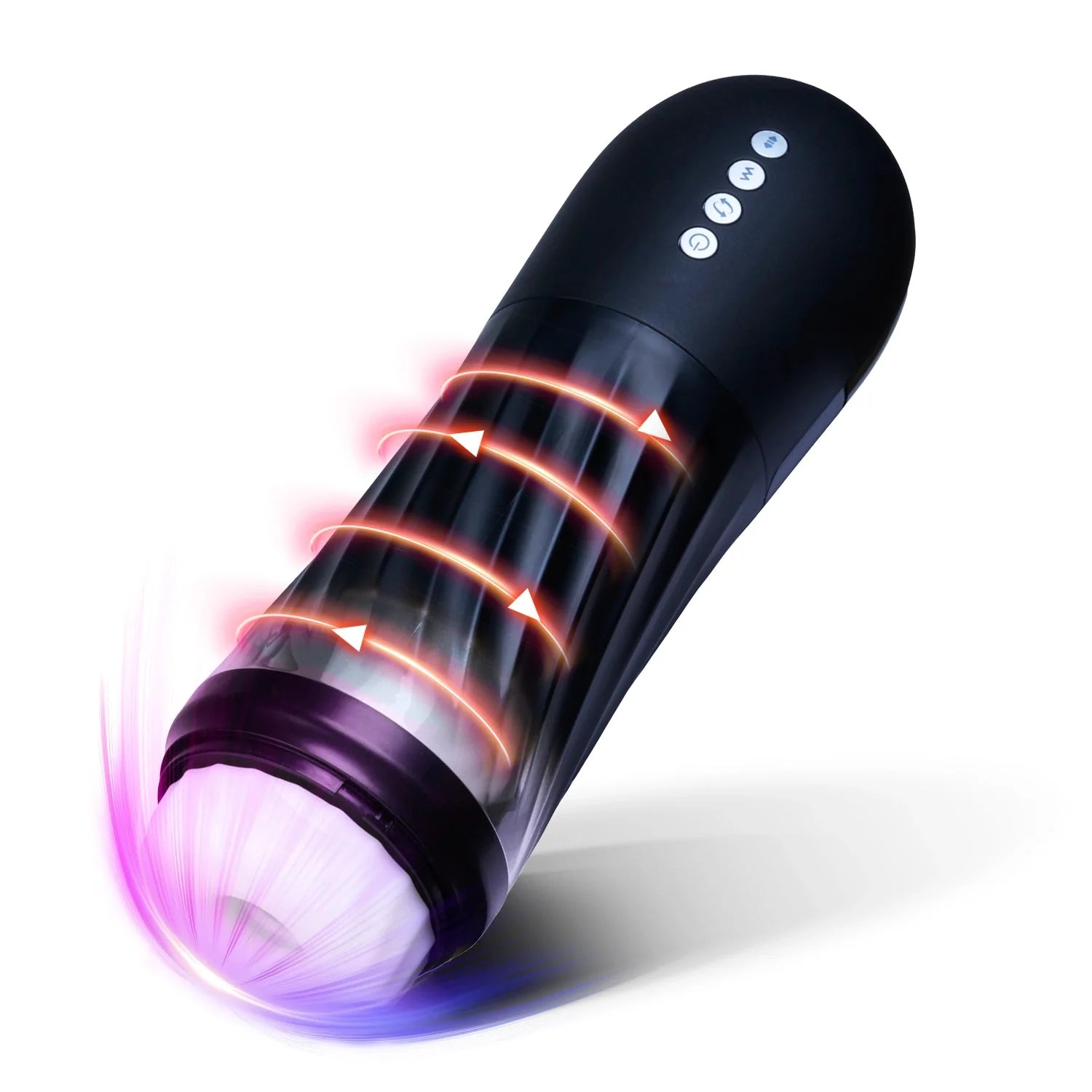 Rocket Adult Male Sex Toy - 3 Twist & 5 Thrust Modes, Hands-Free Heated - AVYXO