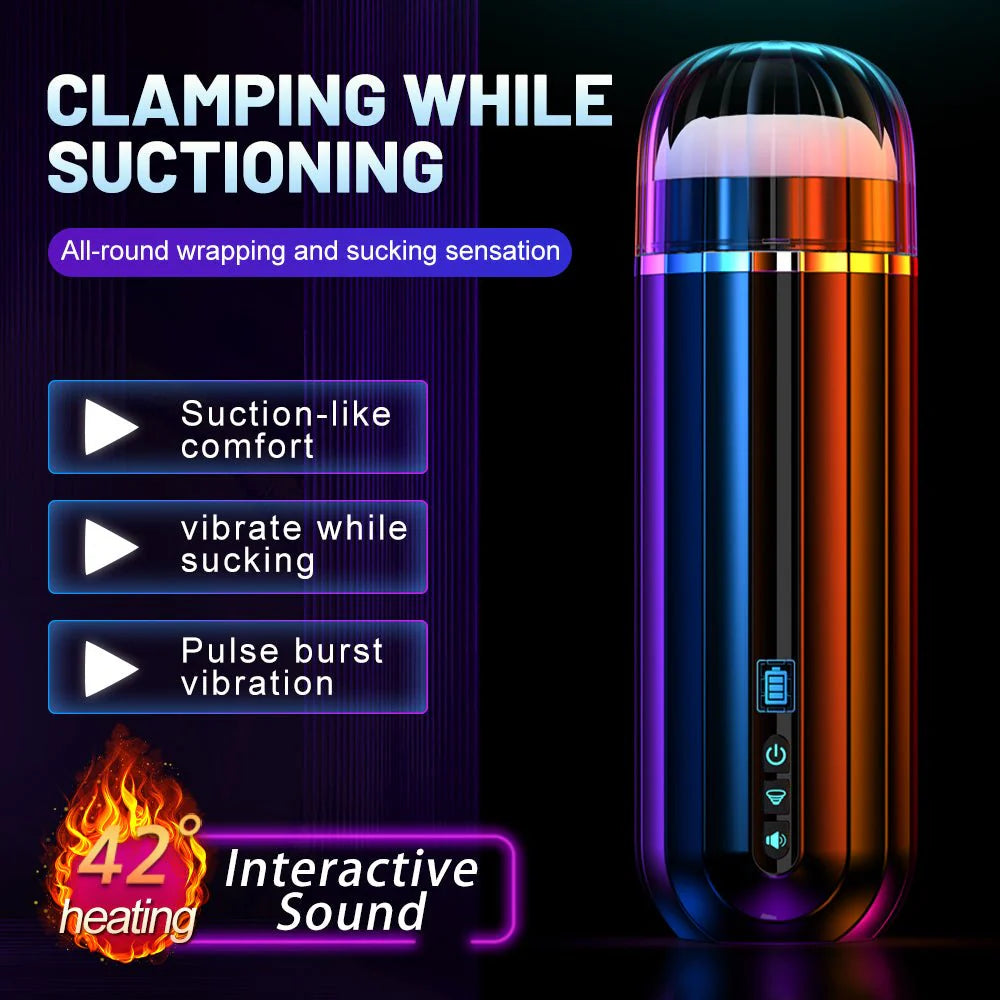 Automatic Sucking Male Masturbator - 5 Sucking & 10 Vibration Modes - AVYXO