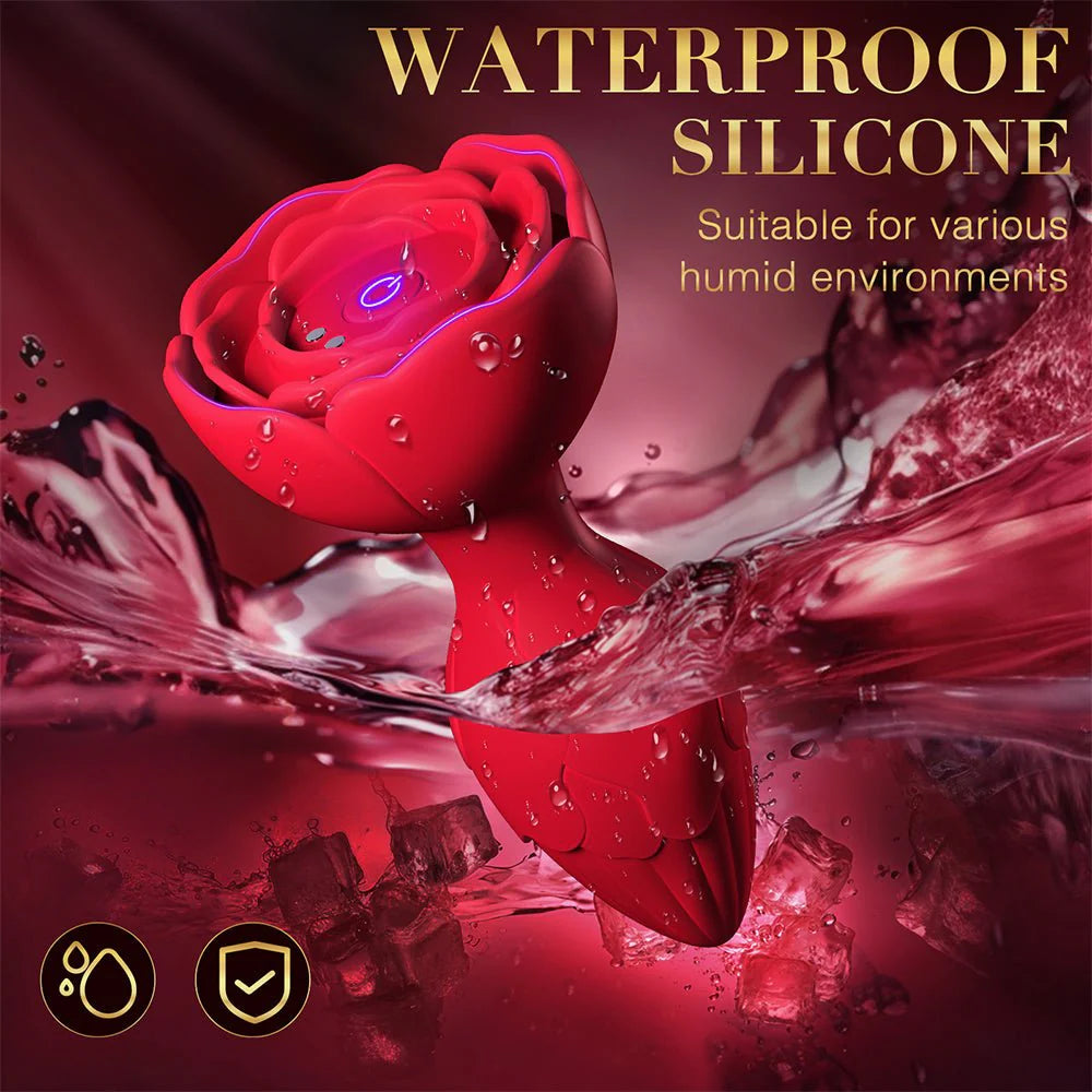 Vibrating Anal Plug Sex Toys -Silicone Vibrators Butt Plug with 9 Vibration Modes APP Remote Control Vibrator - AVYXO