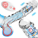 3.6 Inch Clear Cock Sleeve with 10 Vibrating Modes - AVYXO