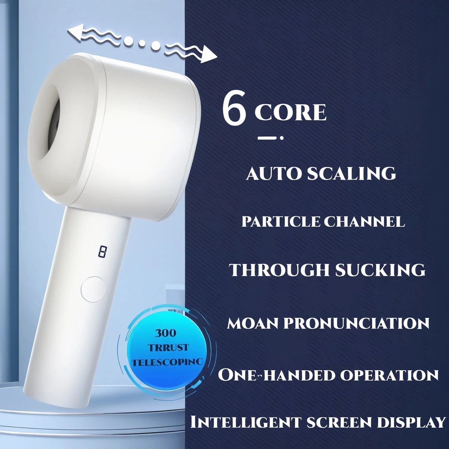 1pc Self-Retractable Male Endurance Trainer - 8 Thrust & Vibration Modes - coolibbey